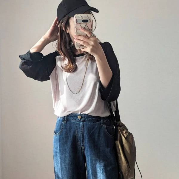 春も【しまむら】がアツい♡ラグラン袖が「優勝」な”カットソー”「このお値段じゃもったいないかわいさ」だからおすすめ！