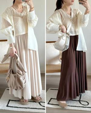 こりゃ週5で着たい！！【しまむら】一点投入で即きれいめに♡「チュールスカート」