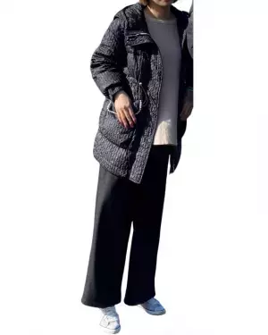 今っぽい〈シャーリング〉のデザインが可愛い♡【SAISON　DE　PAPILLON】の”ダウンコート”着回しコーデ