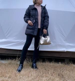 今っぽい〈シャーリング〉のデザインが可愛い♡【SAISON　DE　PAPILLON】の”ダウンコート”着回しコーデ