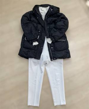 今っぽい〈シャーリング〉のデザインが可愛い♡【SAISON　DE　PAPILLON】の”ダウンコート”着回しコーデ