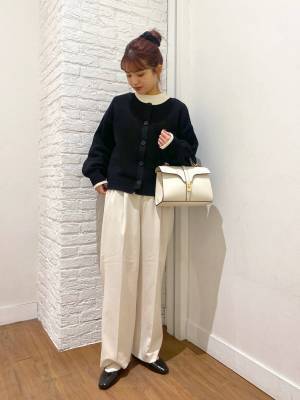 カラーアイテムと相性抜群♡【グローバルワーク】季節問わず大活躍！「黒カーデコーデ」