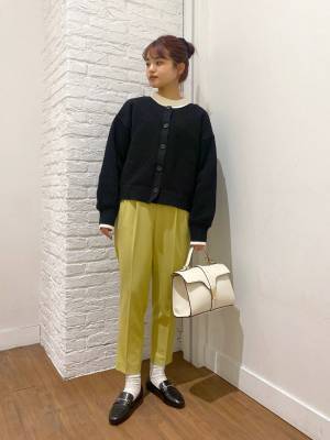 カラーアイテムと相性抜群♡【グローバルワーク】季節問わず大活躍！「黒カーデコーデ」