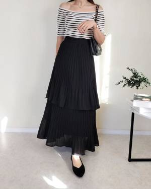 海外ファッショニスタの間で流行中？！ 【ティアードスカートコーデ】