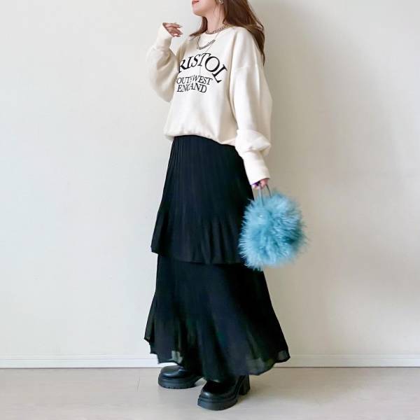海外ファッショニスタの間で流行中？！ 【ティアードスカートコーデ】