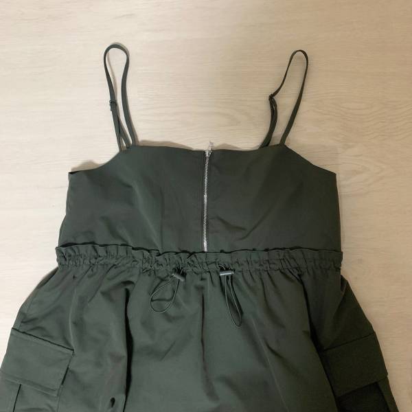 〈360度どこから見ても可愛い♡〉低身長さんにおすすめしたい【しまむら】の”カーゴバルーンキャミワンピース”紹介♡