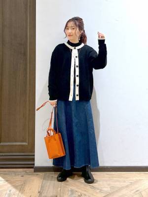 毎日でも穿きたい♡【グローバルワーク】スタイルアップが狙える！「デニムスカート」