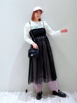 春こそ取り入れて♡ 即オシャレ見え！コーデ幅広がる【チュールワンピ】