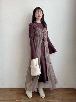 春こそ取り入れて♡ 即オシャレ見え！コーデ幅広がる【チュールワンピ】