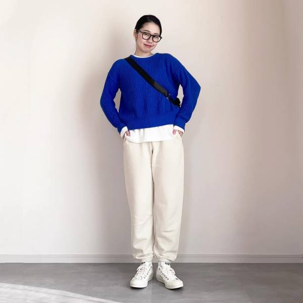 オシャレ賢者をお手本に！【ユニクロ】脱ダサ見え♡「白スウェパン」着こなし術