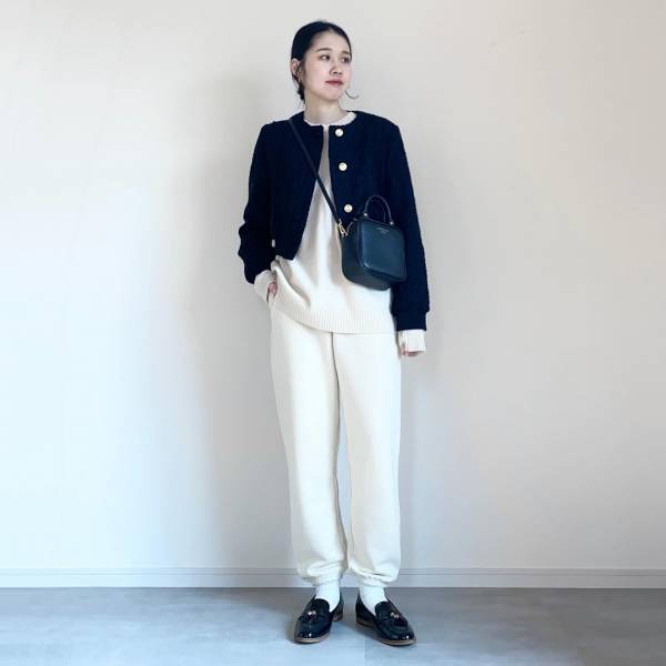 オシャレ賢者をお手本に！【ユニクロ】脱ダサ見え♡「白スウェパン」着こなし術