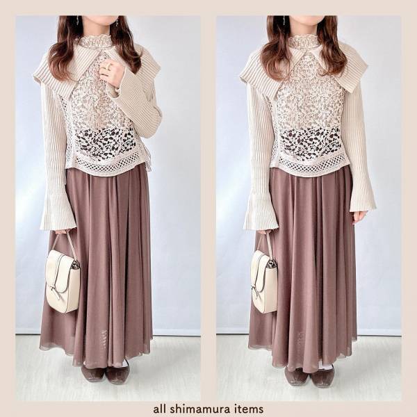 「選べなくて2色買い」って♡【しまむら】着るだけで気分が上がる！「春っぽスカート」