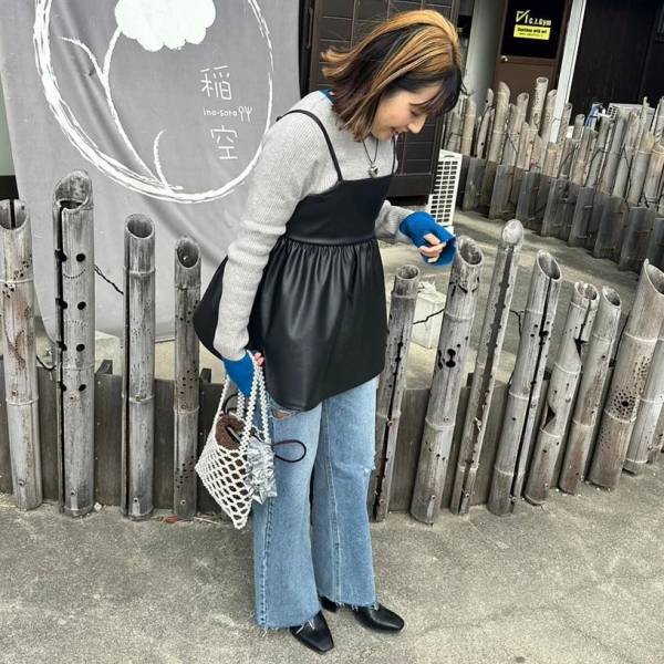 高見えだーーッ♡♡【しまむら】バズるのも納得♡ 絶対欲しい「レザー風ビスチェ」