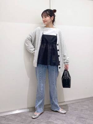 この春ヘビロテかもッ♡【グローバルワーク】さらっと着心地な「Vネックカーデ」