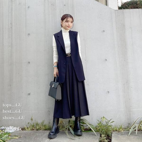 「どタイプ過ぎる」ミニもロングも可愛い♡【GU】の”プリーツスカート”2選