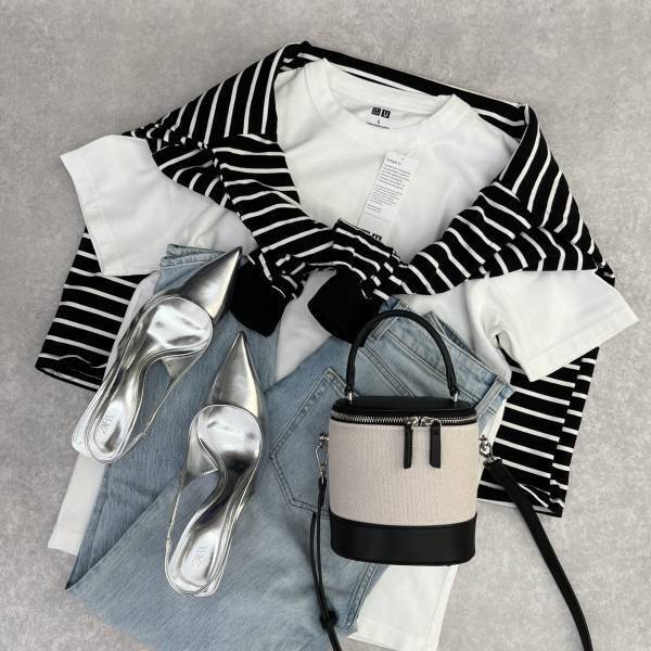 やっぱり白って定番だからずっと使える！！【UNIQLO】”クルーネックT”が《今年も大活躍！》