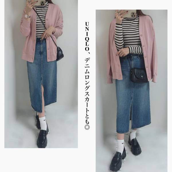 春はやっぱり『ピンク』に「一目惚れ♡」【ユニクロ】で作る”春先取りコーデ”にぴったりな「万能アイテム」