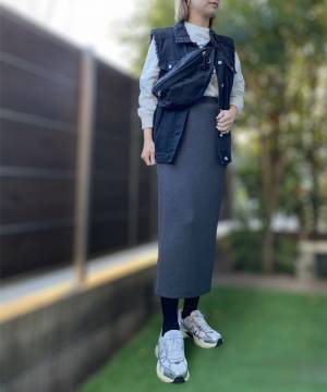 楽ちんなのに美シルエット♡【Honeys】の”ナロースカート”が1480円で買える！？