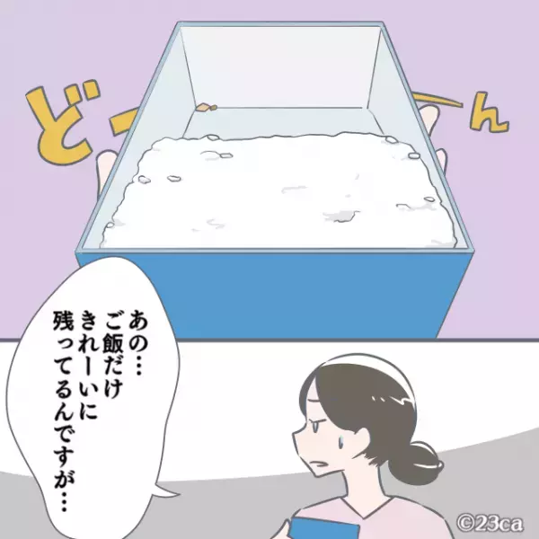 お弁当は”白米だけ”だと食べない夫。だが…”お供”を入れ忘れた！？⇒帰宅後『お弁当箱の中身』を見てうんざり…