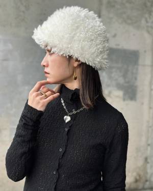 春先まで愛せる♡ ボリューム感で小顔見えも期待！ 買い足したい【ファーハット】