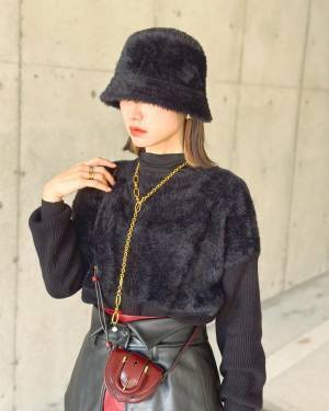 春先まで愛せる♡ ボリューム感で小顔見えも期待！ 買い足したい【ファーハット】