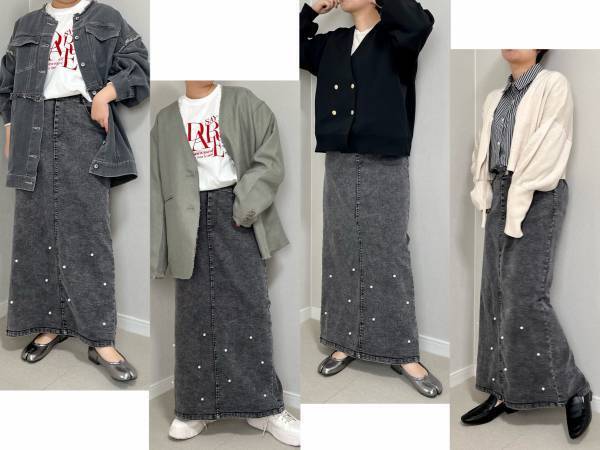 ＜インフルエンサーコラボ♡＞「デニム」に「パール」！？【アベイル】のひと癖ある”デニムスカート”特集