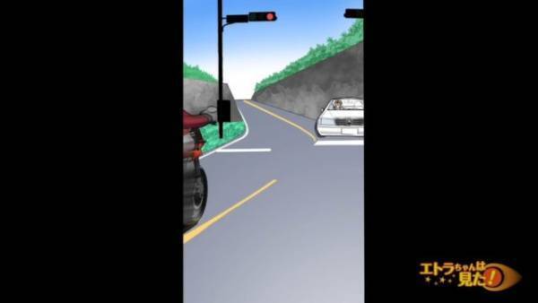 高級車を運転中…「ん？白バイか？」目の前に”警察から逃走中”のバイク！？次の瞬間…⇒調子に乗った【バイクの行動】に…「あ…」