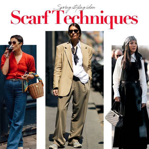 「スカーフ」で洒落感を倍増！ アレンジの幅が広がる活用術５選【ストリートスナップ】