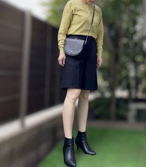 《膝丈なのが絶妙♡》「脚が出すぎない」！【パシオス】の”ハーフボトムス”着回しコーデ3選