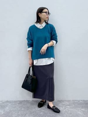 春も『ニット』が活躍！！ 【グローバルワーク】新生活コーデにも◎ 「きれい見えニット」