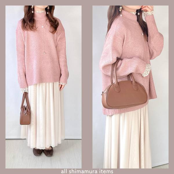 「選べなくて2色買い！」【しまむら】穿くだけで美人見え♡「春っぽロングスカート」