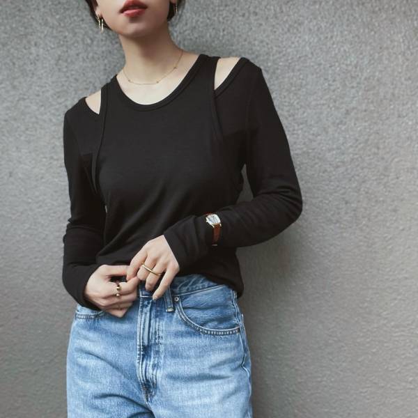 トレンド感たっぷり♡【GU】1枚でも万能！「セットトップス」なら着回し無限大！