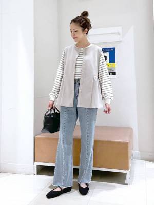 その着方マネさせてーッ！！【グローバルワーク】一点投入で華やか♡「旬ベスト」