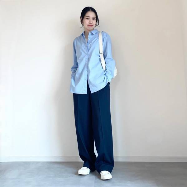 着回し力抜群！【ユニクロ】ロングシーズン使える♡「万能シャツ」