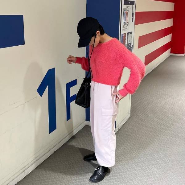 クロップド丈がトレンド感♡【ロペピクニック】カラバリ豊富！「春シャギーニット」