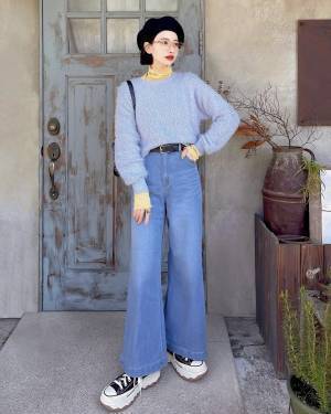 クロップド丈がトレンド感♡【ロペピクニック】カラバリ豊富！「春シャギーニット」