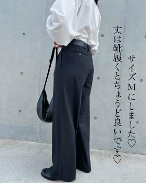 「足長見えする」♡ 1枚あると年中活躍する【ユニクロ】キレイに穿ける”タックワイドシリーズ”！！