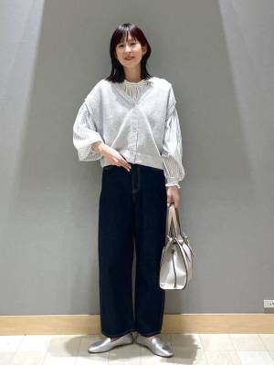 か、かわいいぃぃ♡♡【グローバルワーク】ぽわん袖がたまらん！「上品ブラウス」