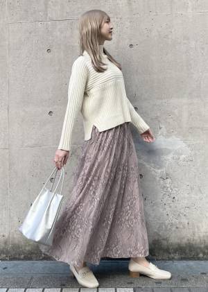 このシルエット、さすがに惚れる♡【ロペピクニック】一気に大人見え！「レーススカート」
