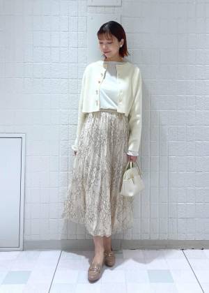 このシルエット、さすがに惚れる♡【ロペピクニック】一気に大人見え！「レーススカート」