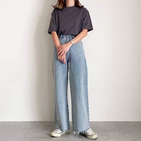 《その着方大丈夫？》「一気に垢抜け」♡【GU】の”シンプルT”着回しNG＆OKコーデ！