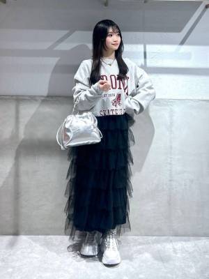 『春モテ』ならこの服でしょ!! ボリューム感がたまらんッ♡【チュールスカート】