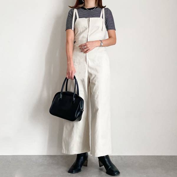 《え、めっちゃ使える♡》「着回しアイテム1軍」です…！【GU】の”ボーダーリブT”着回しコーデ3選