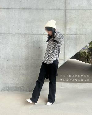 「着心地100点」で夏まで使える◎【UNIQLO：C】袖ぽわんが可愛すぎる”ギンガムチェック”コーデ♡