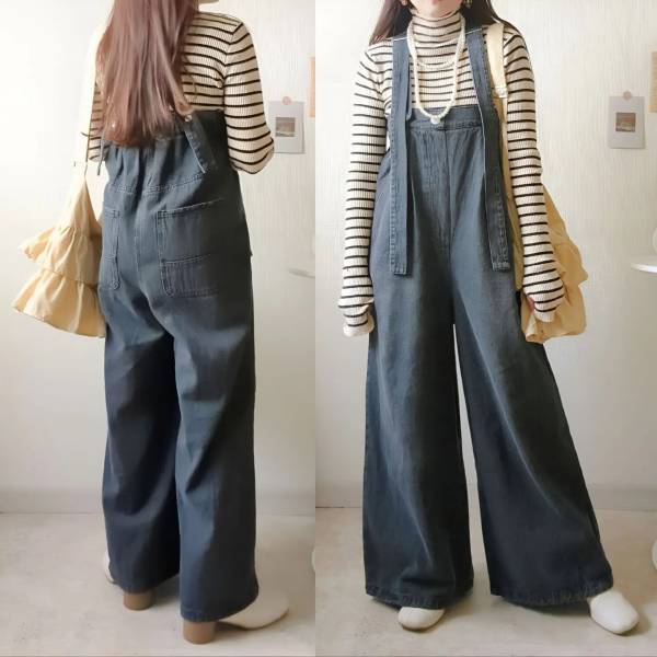 程よいカジュアルさ♡【しまむら】圧倒的万能アイテム！「サロペコーデ」