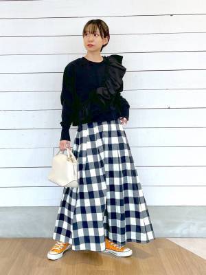 低身長さんに朗報ーーッ！！【グローバルワーク】フリル付きで可愛い♡「最旬スウェット」