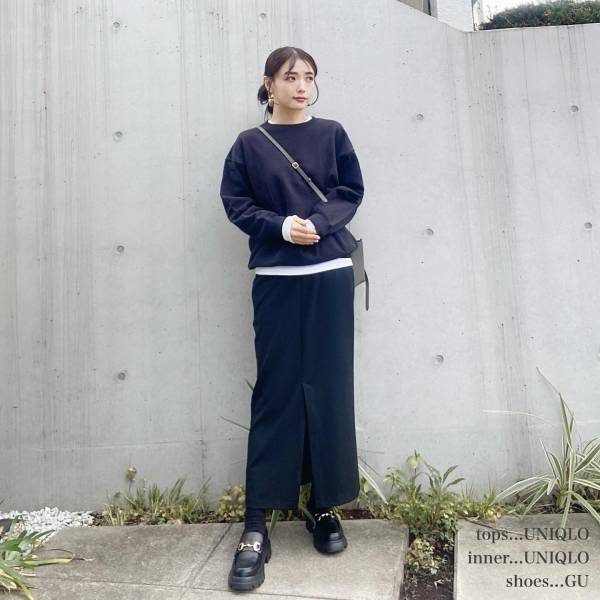 こんなの探してたー！！【GU】着回し力、抜群♡「上品ロングスカート」