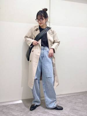 やっぱ定番だよね♡【グローバルワーク】春アウター、迷ったらコレ！「トレンチコート」