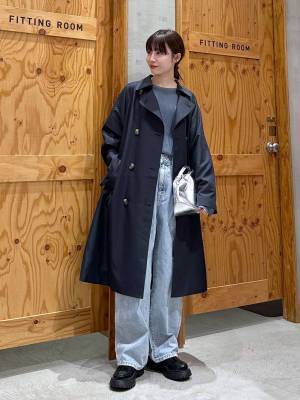 やっぱ定番だよね♡【グローバルワーク】春アウター、迷ったらコレ！「トレンチコート」