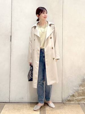 やっぱ定番だよね♡【グローバルワーク】春アウター、迷ったらコレ！「トレンチコート」